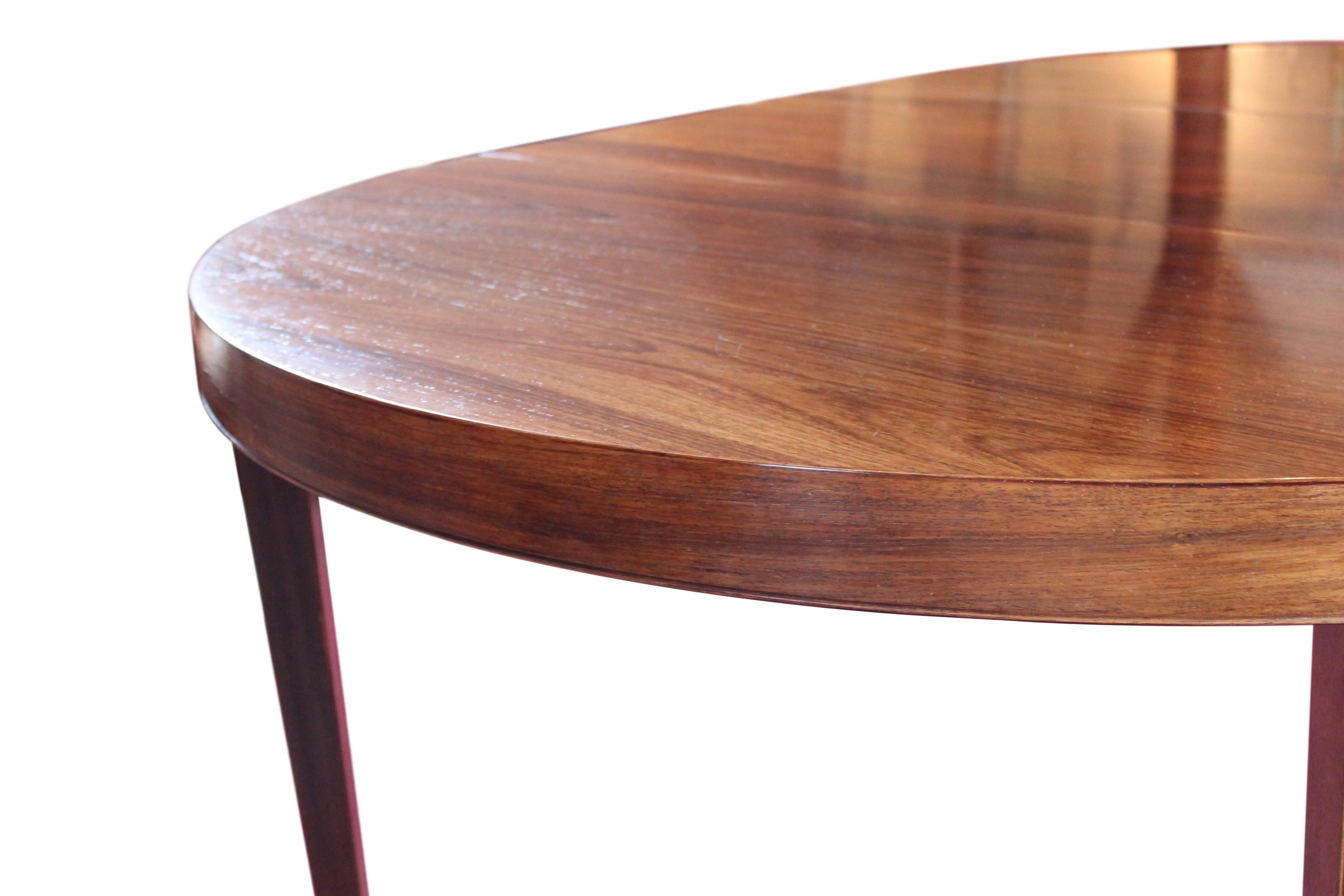Mid-20th Century Large Dining Table of Rosewood by Severin Hansen for Haslev, 1960s