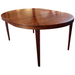 Large Dining Table of Rosewood by Severin Hansen for Haslev, 1960s
