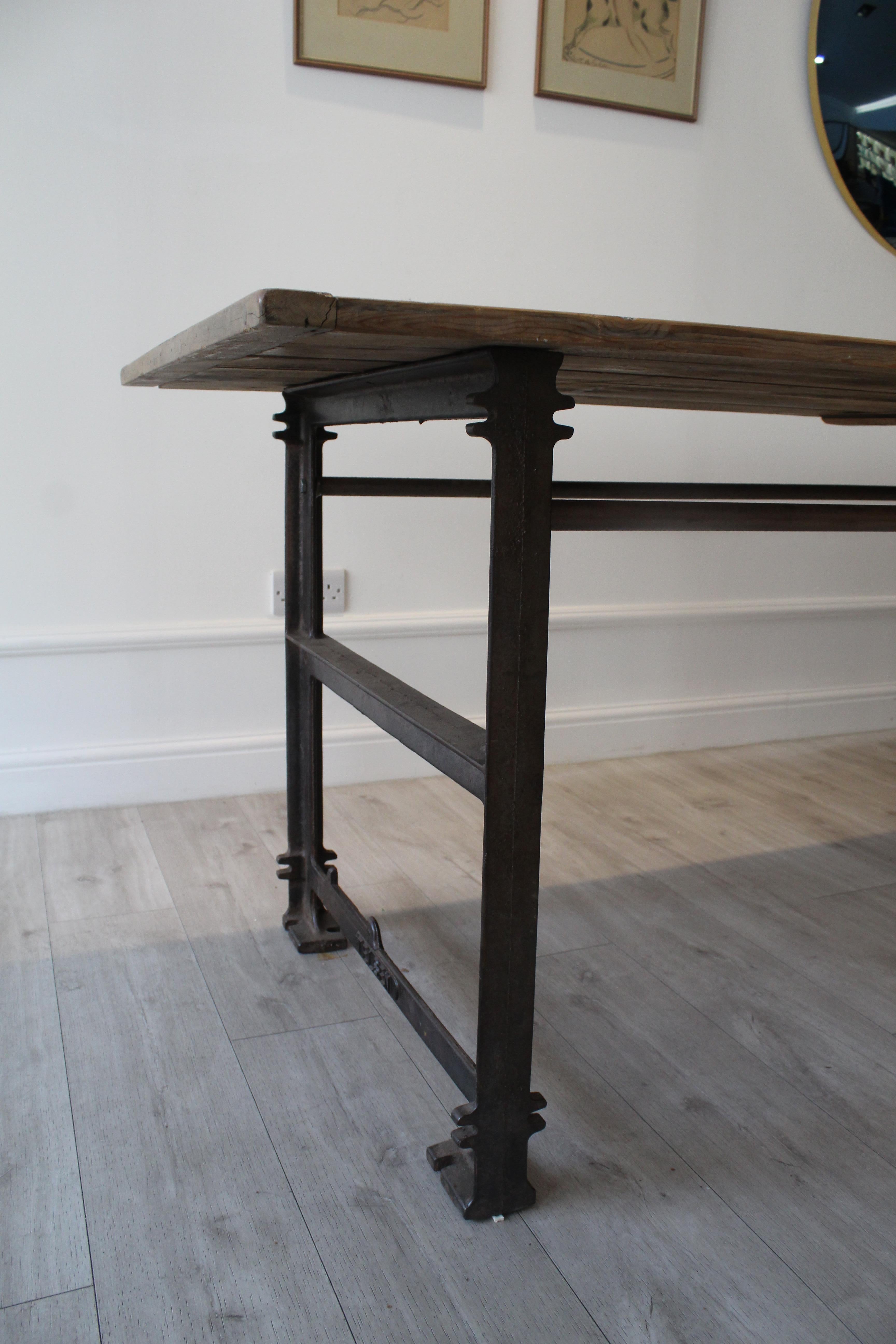 large reclaimed wood dining table