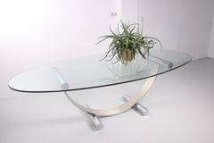 Large Dining Table Romeo Rega Hollywood Regency, 1970s
