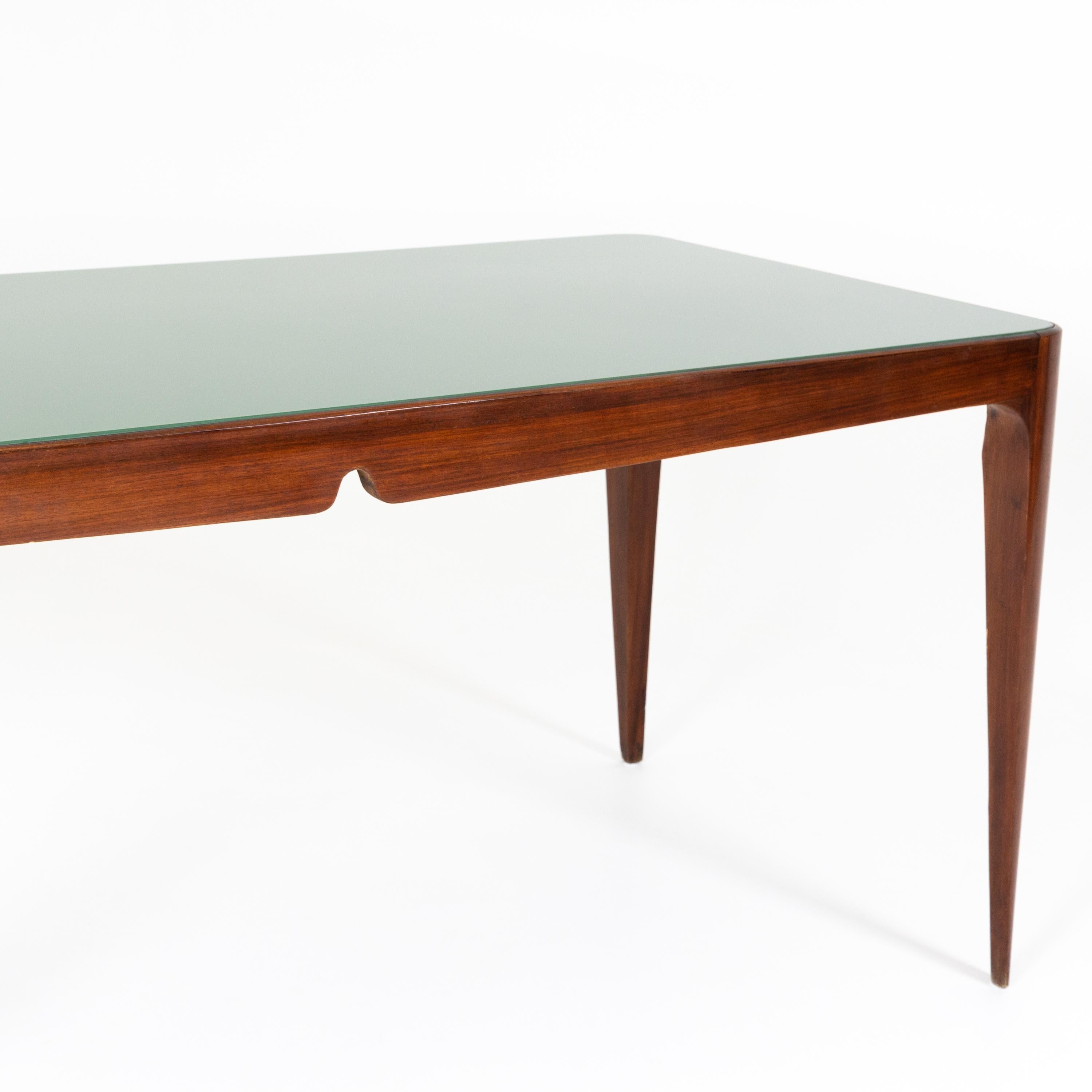 Large Dining Table with Glass Top, Italy, Mid-20th Century In Good Condition In Greding, DE