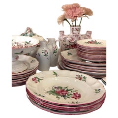 Large Dinnerware Set by Luneville, France, circa 1930