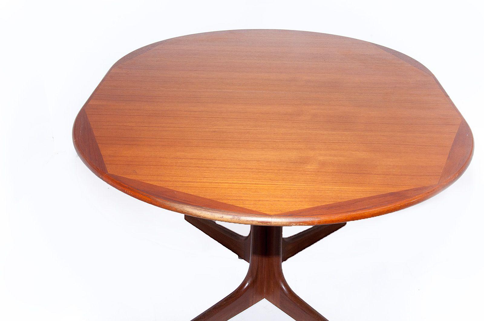 Large Dinning Table by Niels Otto Moller, in Teak, Denmark, 1960, Brown Color 5