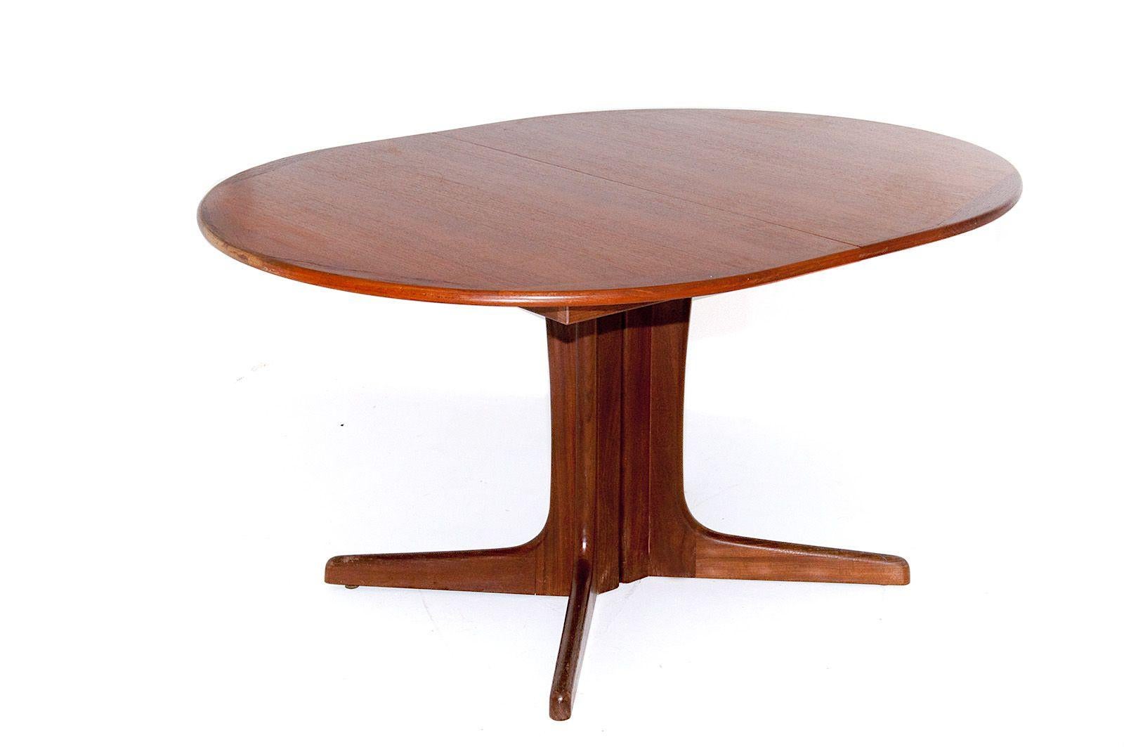 Scandinavian Modern Large Dinning Table by Niels Otto Moller, in Teak, Denmark, 1960, Brown Color