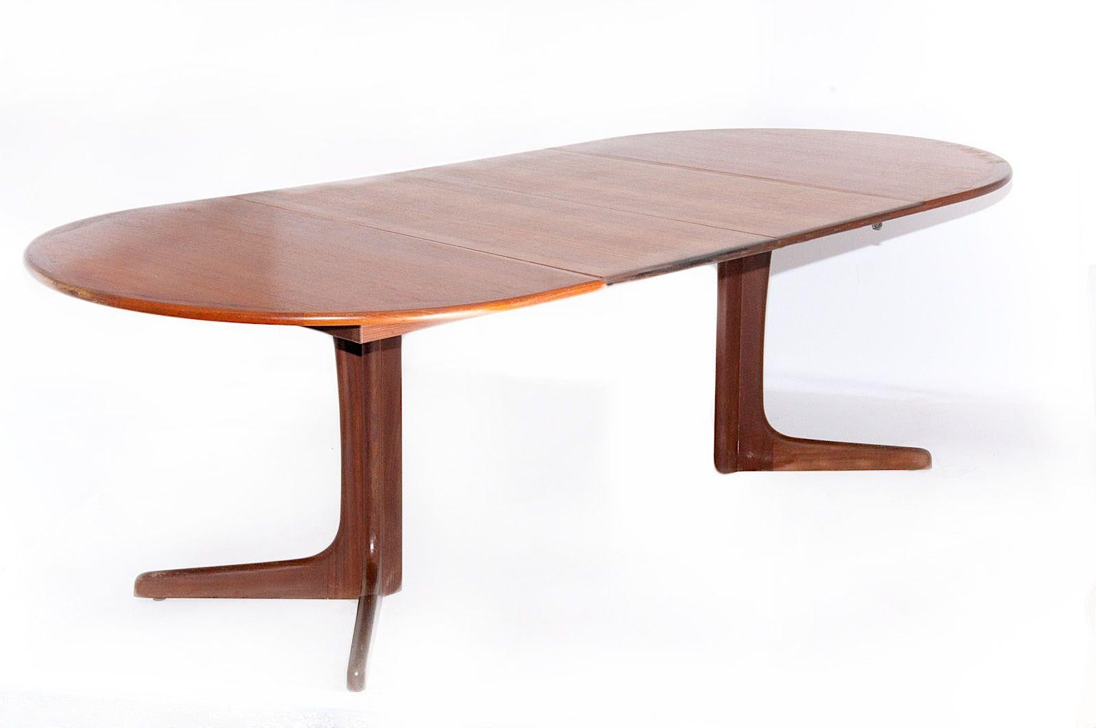 Large Dinning Table by Niels Otto Moller, in Teak, Denmark, 1960, Brown Color 3