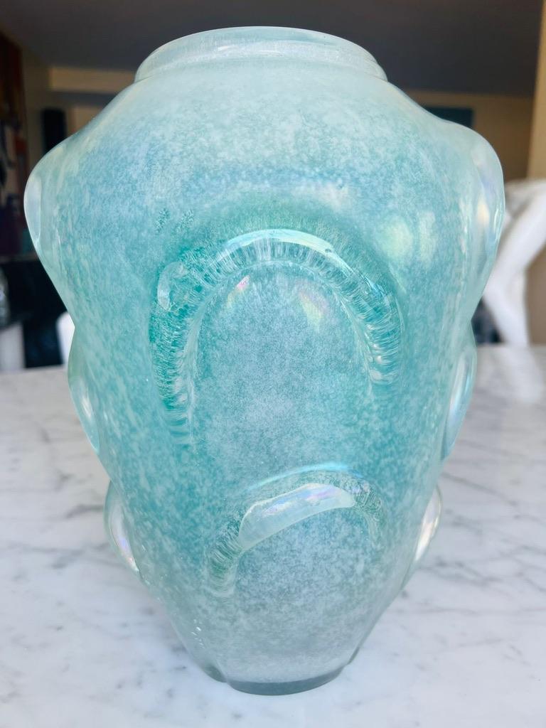 Other Large Dino Martens Murano glass green 