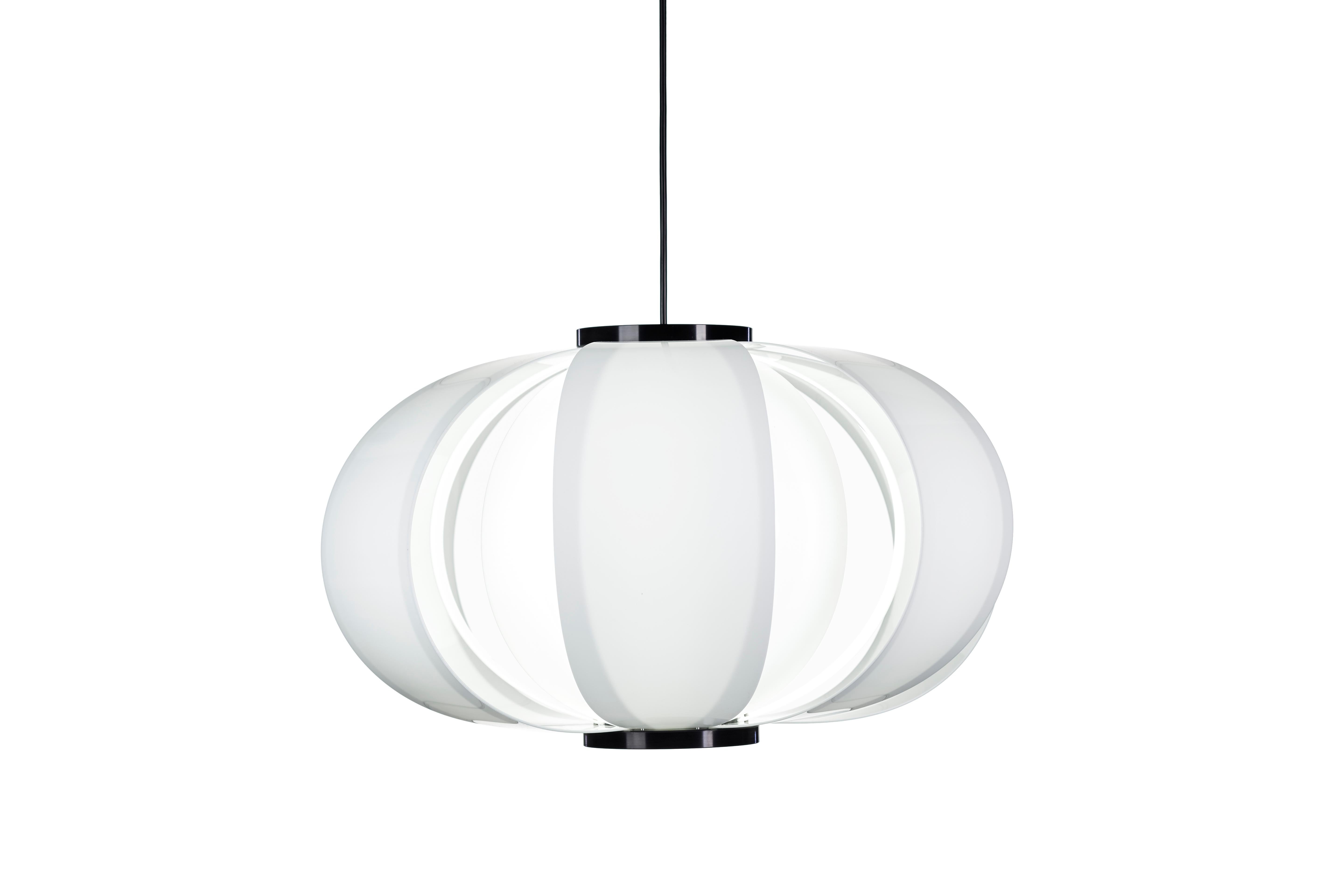 Anodized Large 'Disa' Suspension Lamp in White by J.A. Coderch for Tunds For Sale
