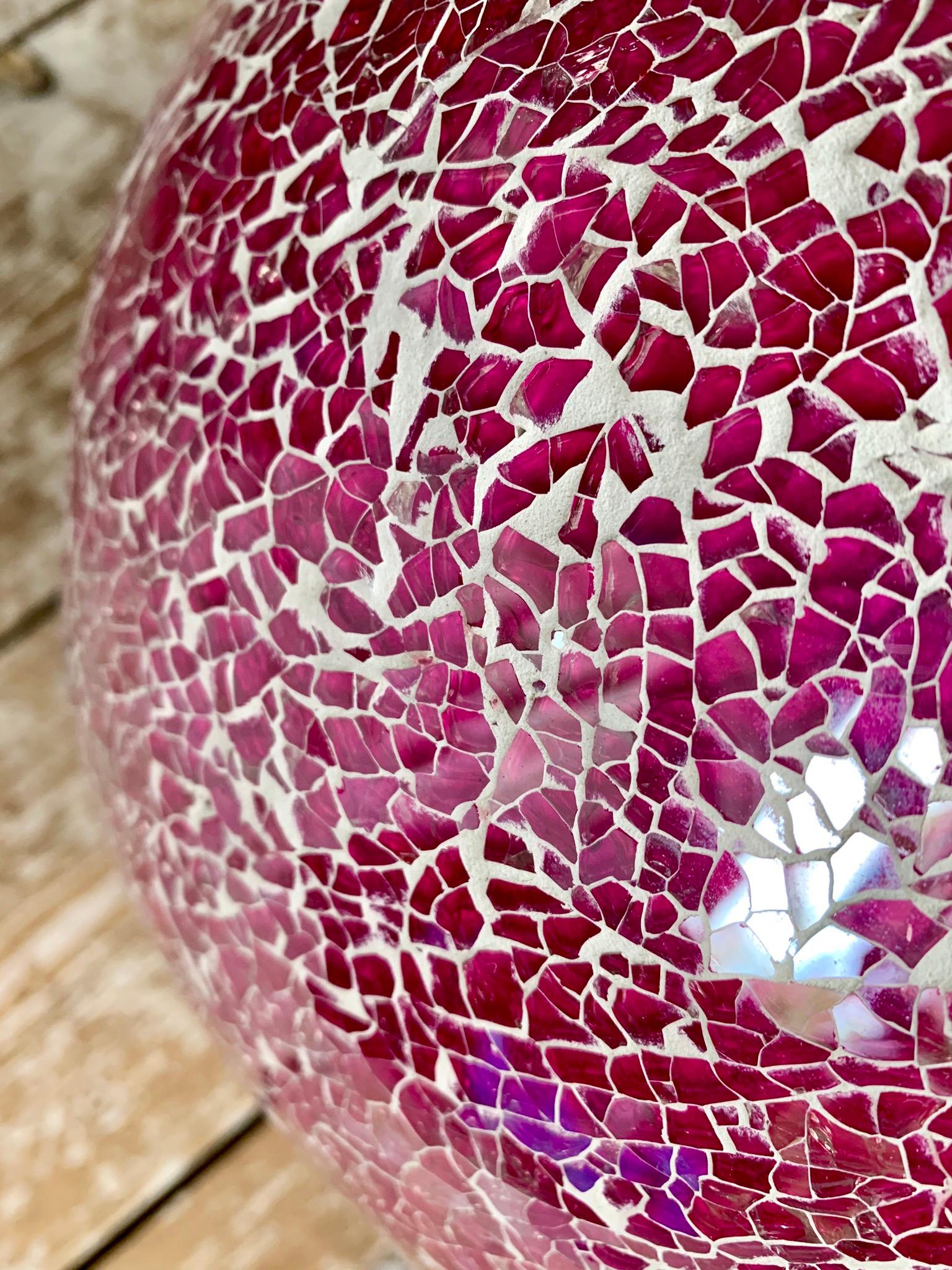 Hand-Crafted Large Disco Glitter Ball from London Street Decoration Christmas Display For Sale