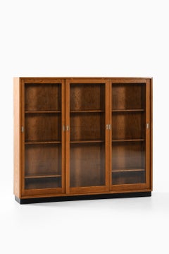 Large Display Cabinet in Oak, Pine and Metal, 1940’s