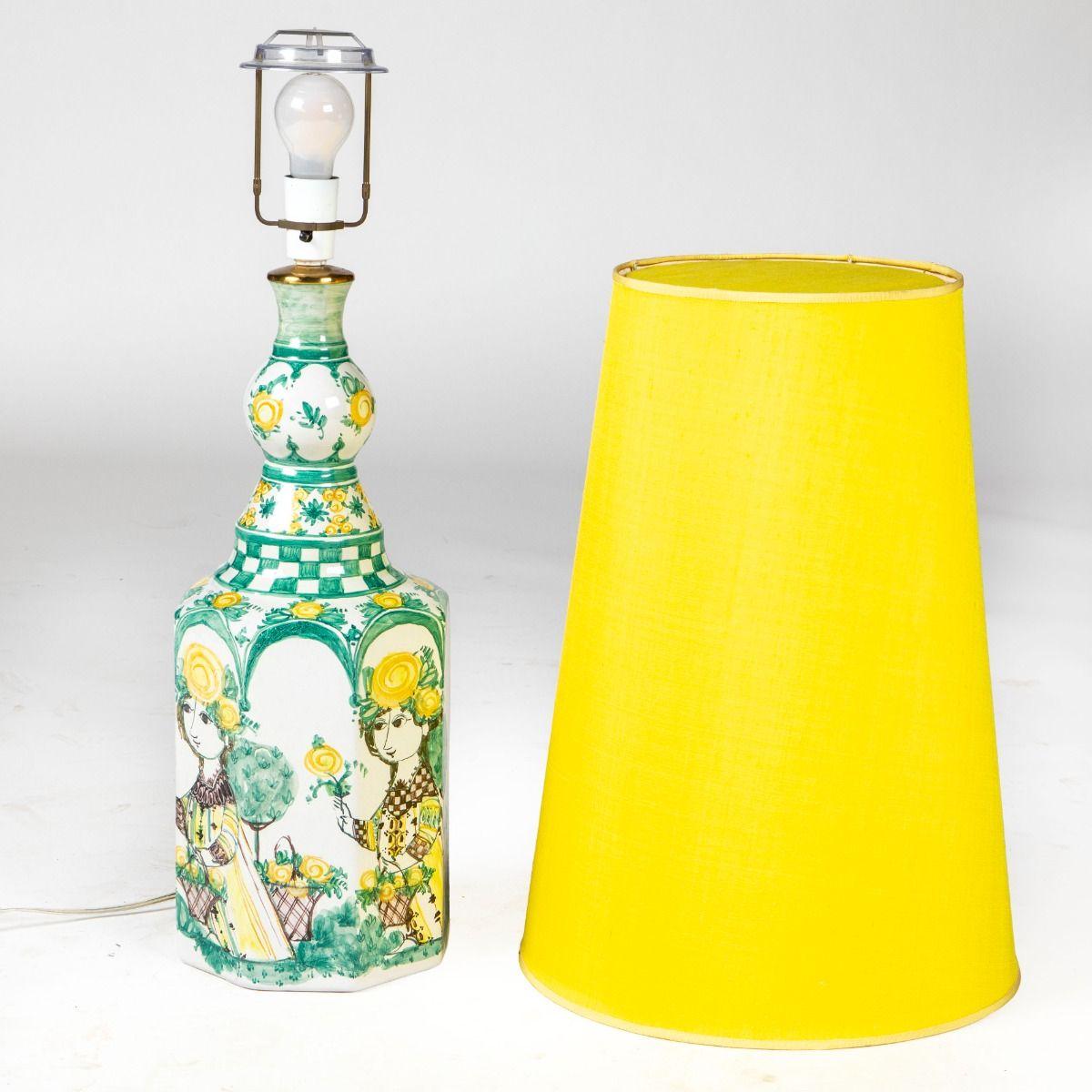 Scandinavian Modern Large, Distinctive Decorative Table Lamp In Glazed Ceramic by Bjørn Wiinblad For Sale