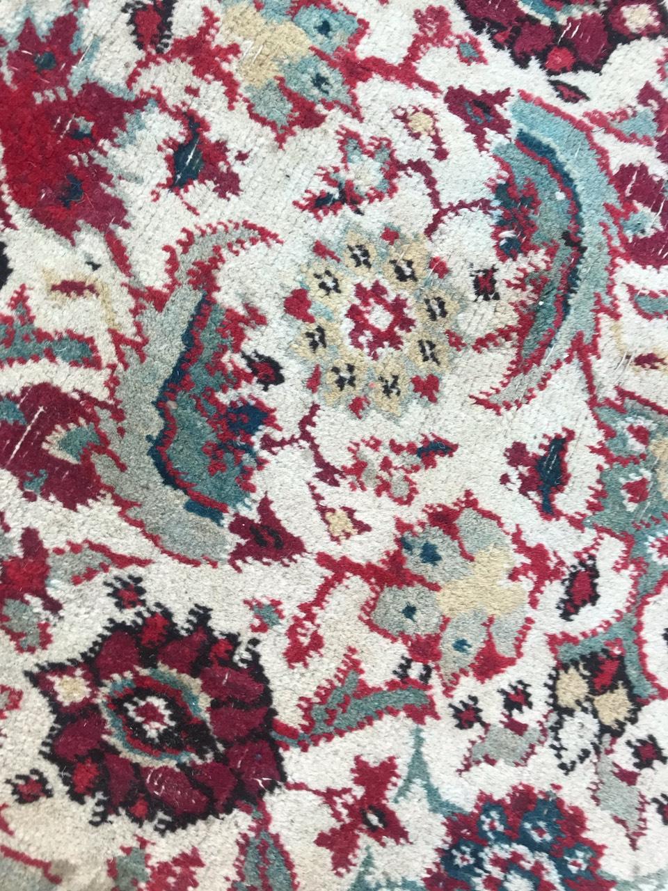 Large Distressed Antique Indian Agra Rug 8