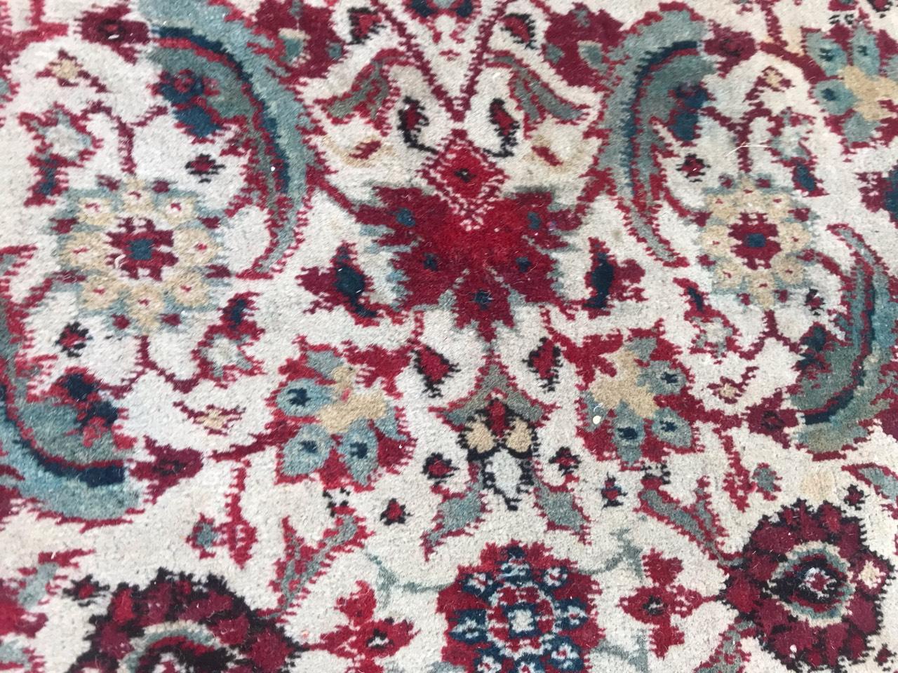 Large Distressed Antique Indian Agra Rug 2