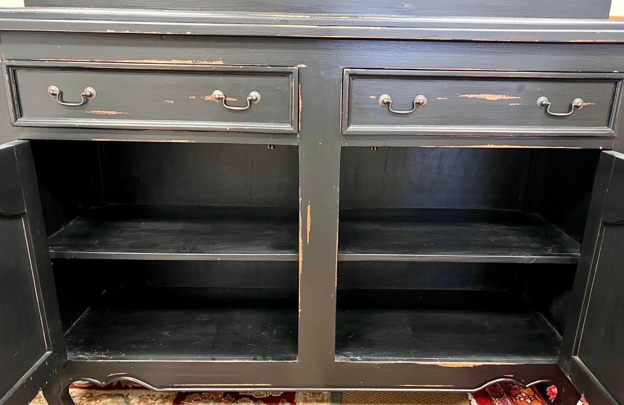 distressed china cabinet