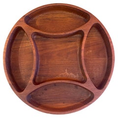 Large Divided Bowl / Tray in Teak by Jens Quistgaard for Dansk