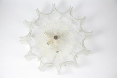 Large Dodegon Glass Flush Mount by Kaiser, Germany, 1960s