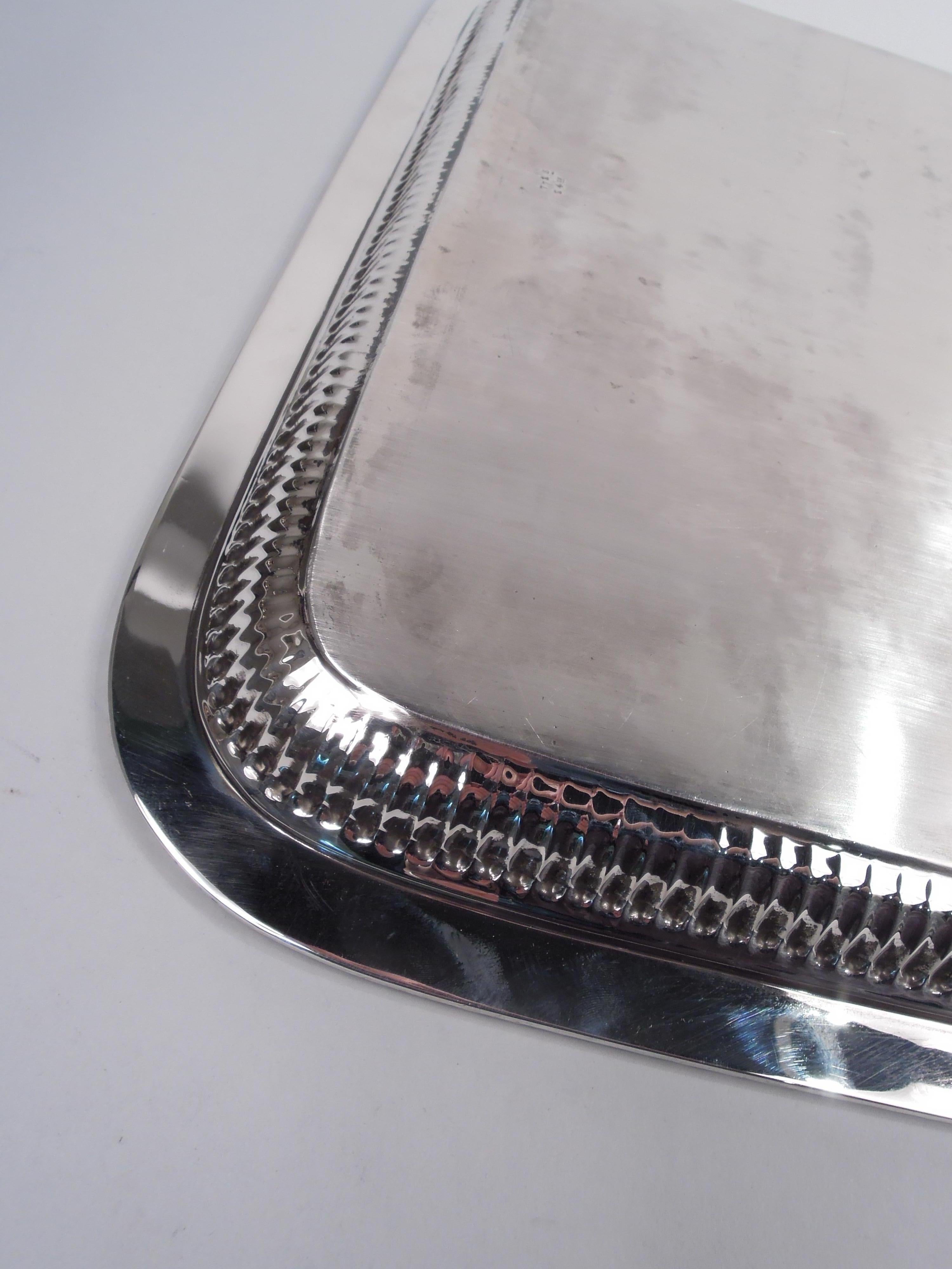 Large Dominick & Haff Victorian Classical Sterling Silver Tray, 1890 In Good Condition For Sale In New York, NY