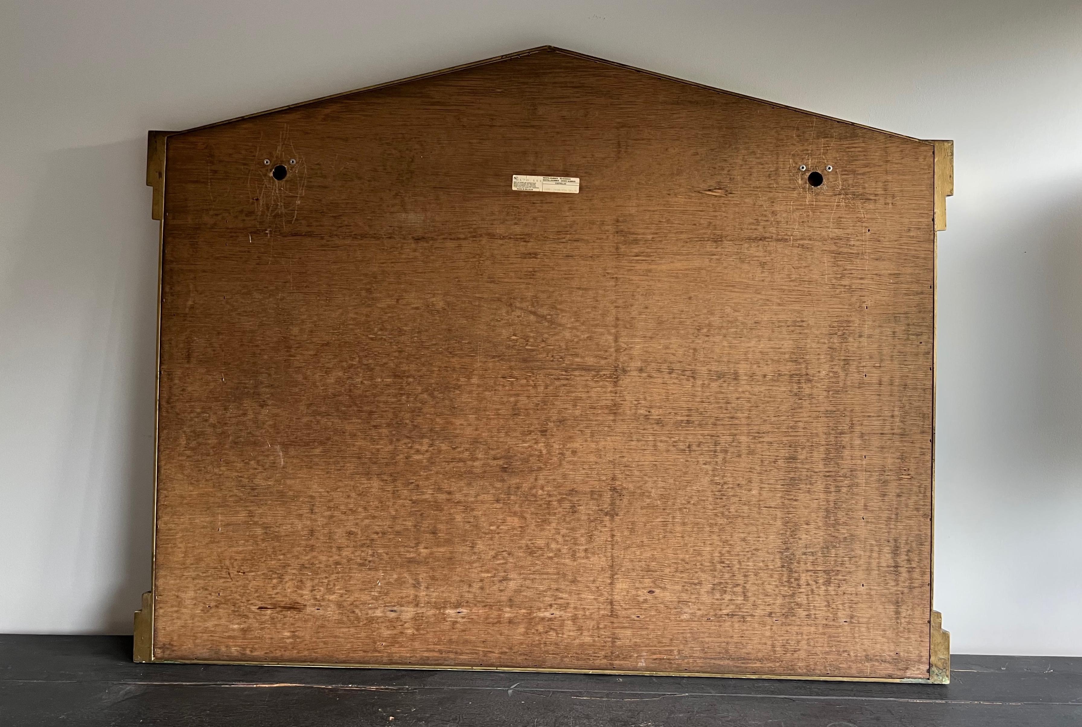 Grand miroir Domus en bois, plexiglas doré et miroirs en vente 12
