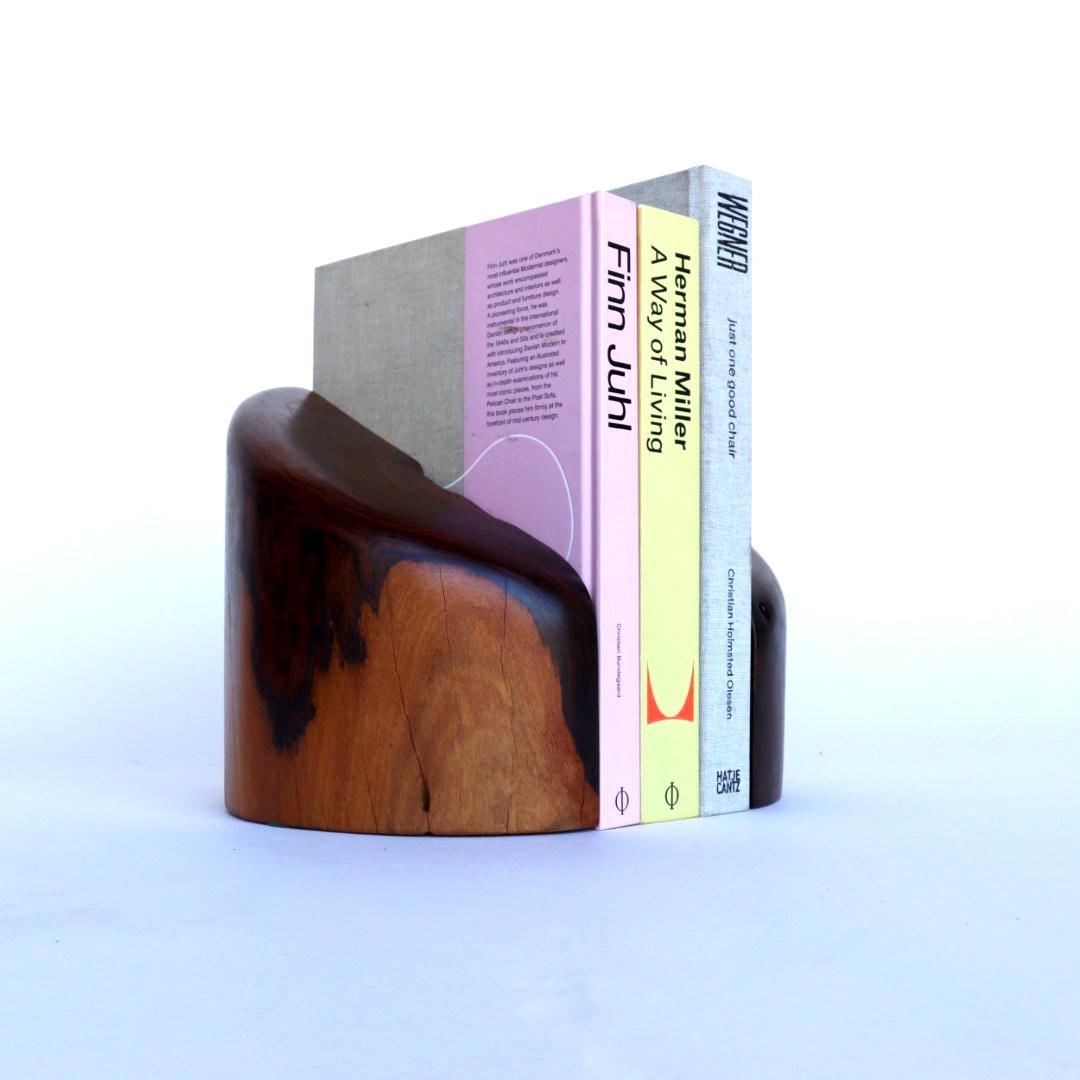 Large Don Shoemaker for Señal Bookends in Solid Cocobolo 8