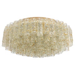 Grande lampada ad incasso Doria Ice Glass Tubes, Germania, anni '60