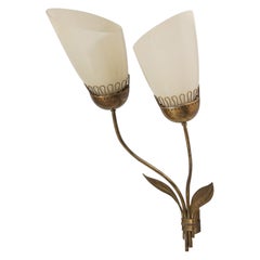 Large Double Armed Wall Light In The Style Of Paavo Tynell, 1940s