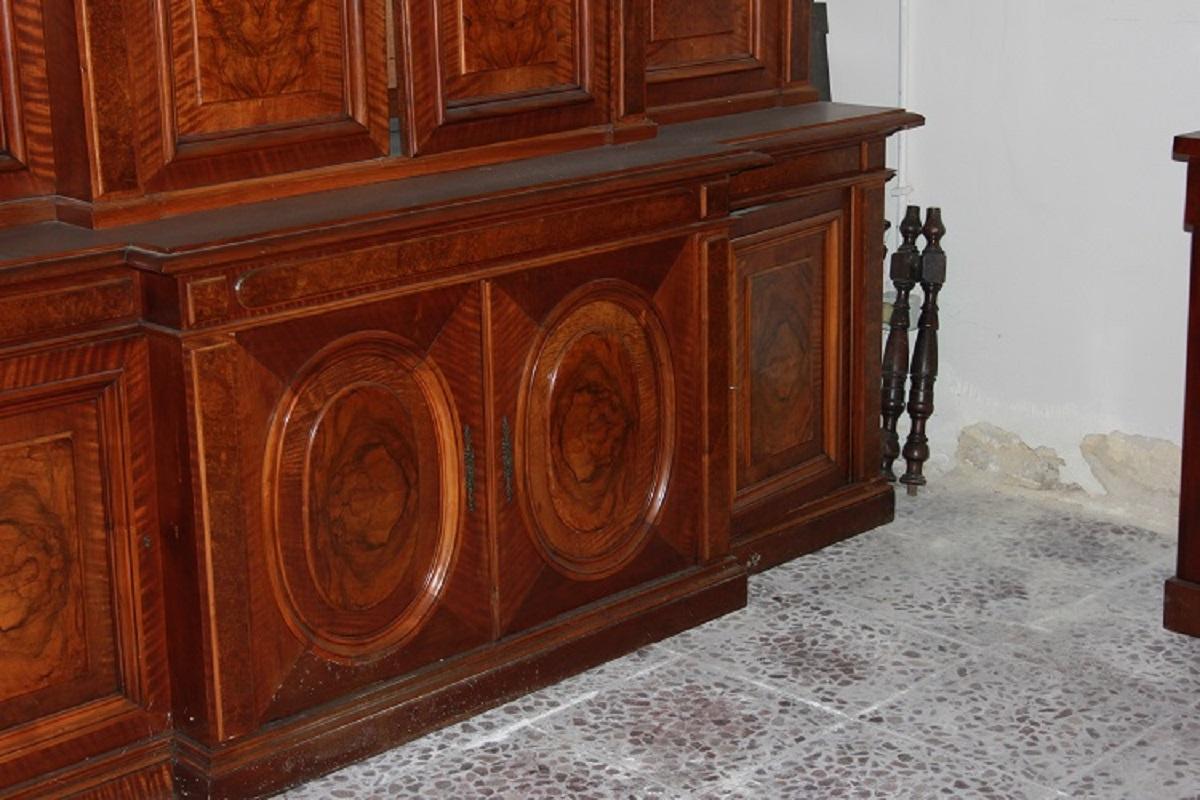 19th Century Large double-body French sideboard in the Louis Philippe style from the first ha For Sale