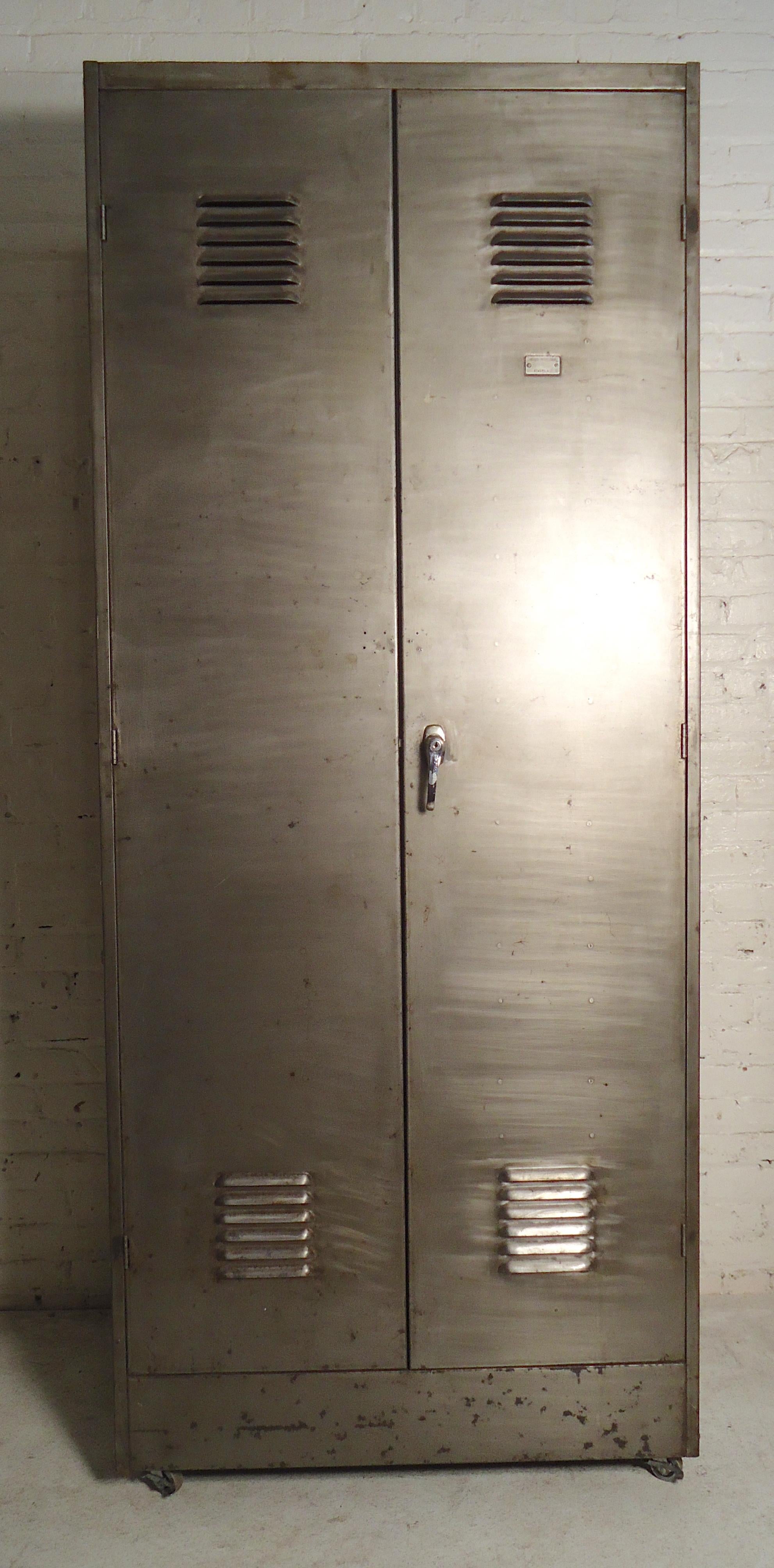 Large Double Door Metal On Casters For Sale at 1stDibs large