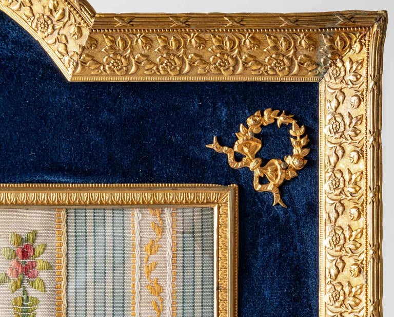 European Large Double Photo Frame, Napoleon III Period For Sale