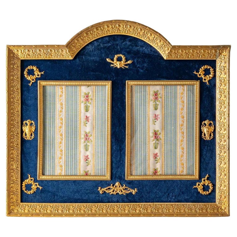 Large Double Photo Frame, Napoleon III Period For Sale