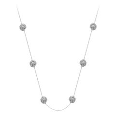 Large Doublesided Blossom Chain Necklace