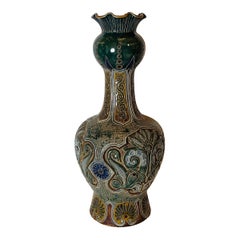 Large Doulton Lambeth 23" Vase by Arthur Barlow