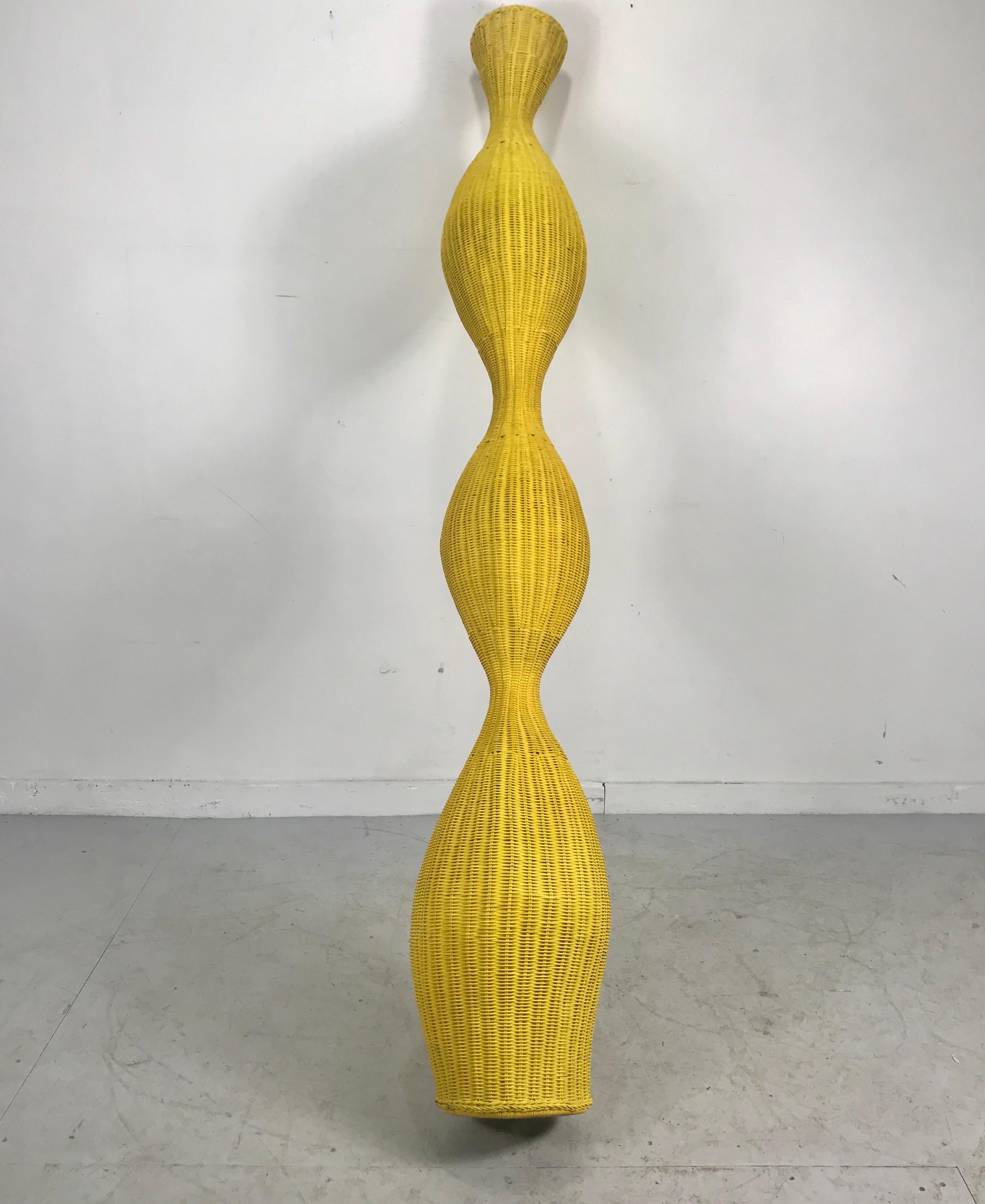 Large, Dramatic Wicker Surrealism Totom Sculpture, Pop Art, Italy In Good Condition In Buffalo, NY