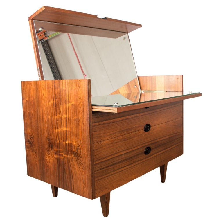 Large Dressing Table, Chest of Drawers in Rio Rosewood, Joseph André