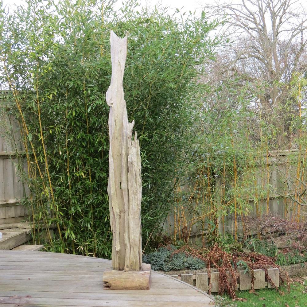 Large Drift Timber Wooden Brutalist Garden Sculpture 5