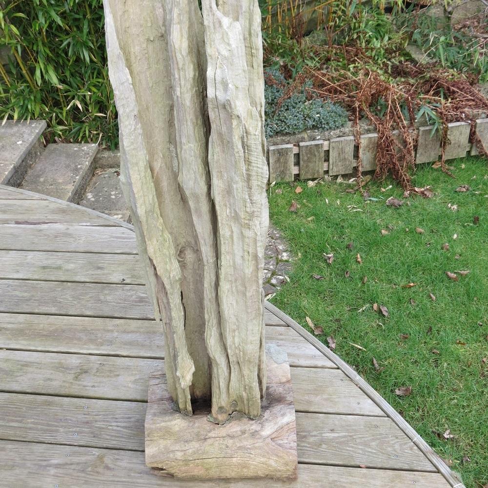 Large Drift Timber Wooden Brutalist Sculpture For Sale 3