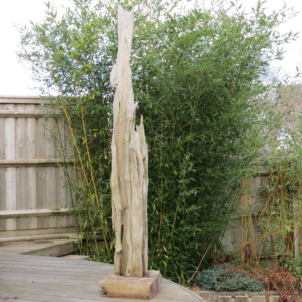 Large Drift Timber Wooden Brutalist Garden Sculpture 7