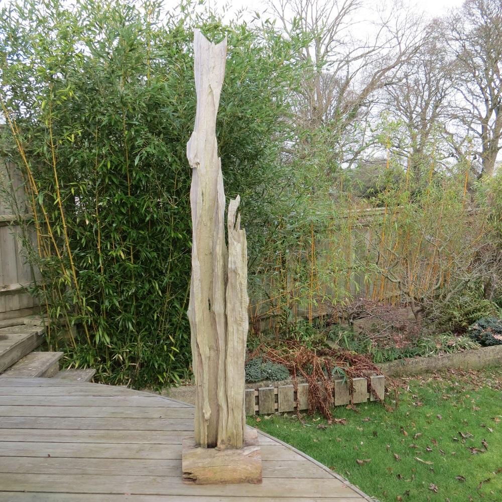 Gran Escultura Brutalista de Madera a la Deriva en venta 8