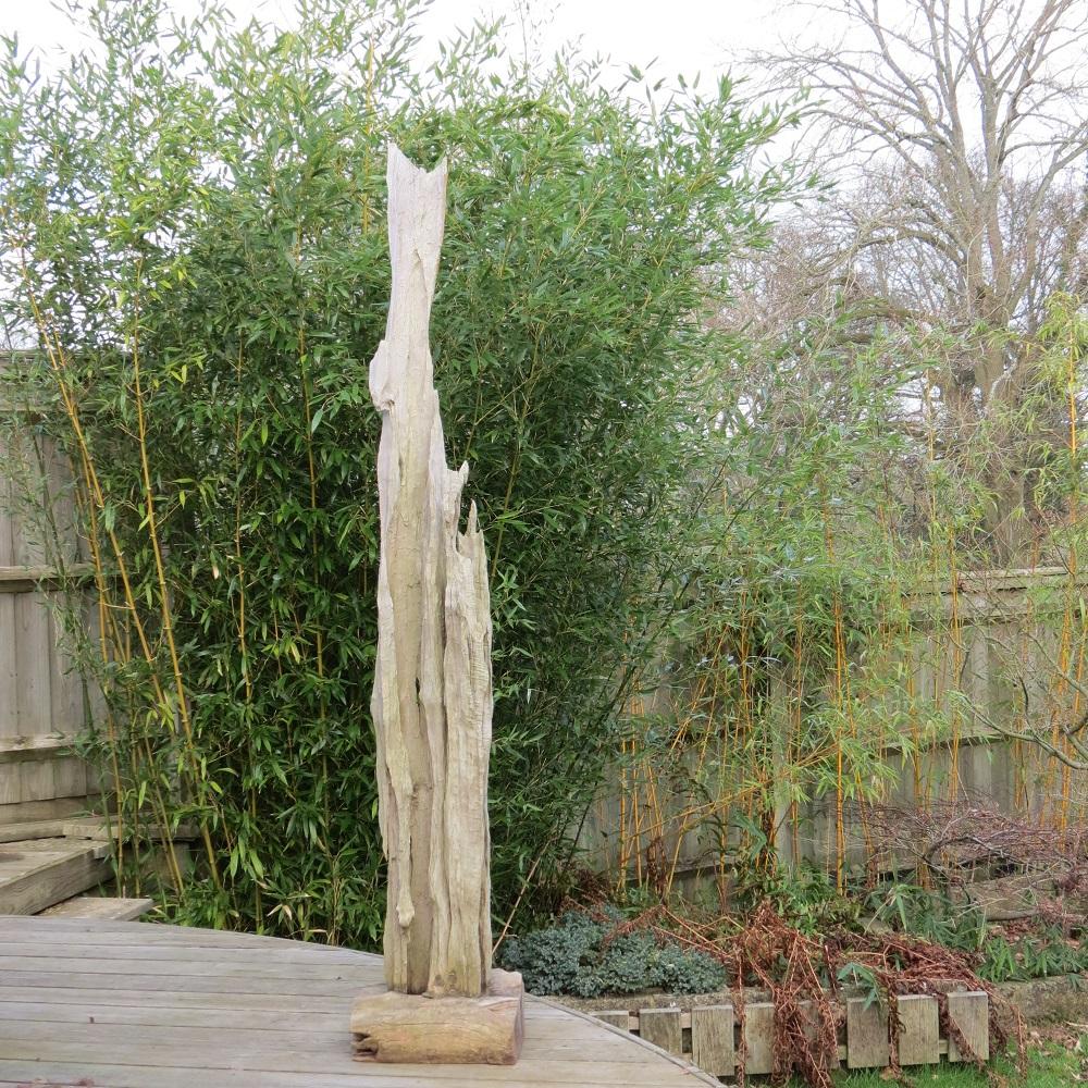 Large Drift Timber Wooden Brutalist Garden Sculpture 14