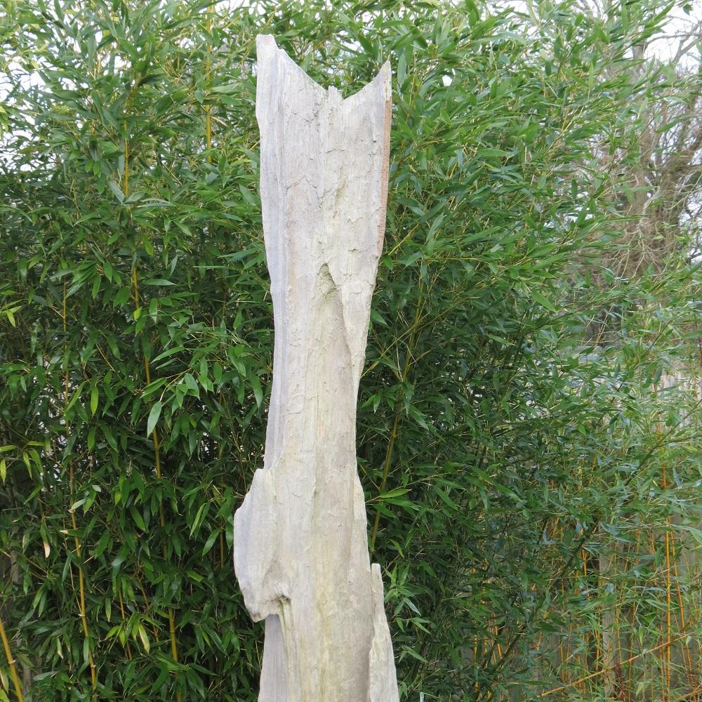 Hand-Crafted Large Drift Timber Wooden Brutalist Garden Sculpture