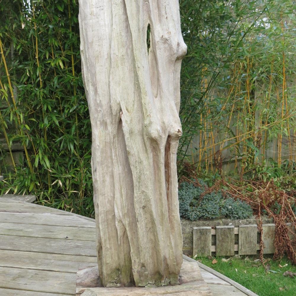Large Drift Timber Wooden Brutalist Garden Sculpture In Good Condition In Stow on the Wold, GB