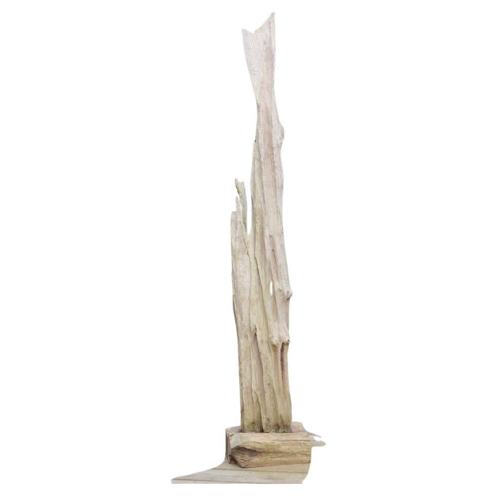 Large Drift Timber Wooden Brutalist Sculpture For Sale