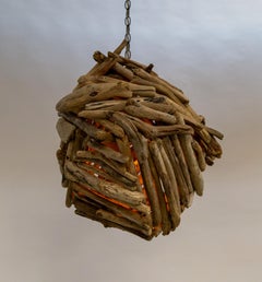 Large Driftwood Pendant Light