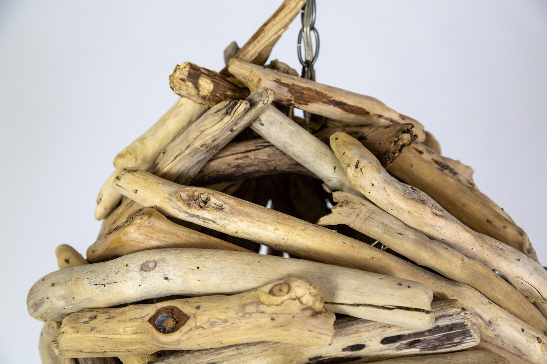 20th Century Large Driftwood Pendant Light For Sale