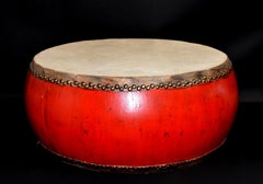 Large Red Lacquered Drum 26"