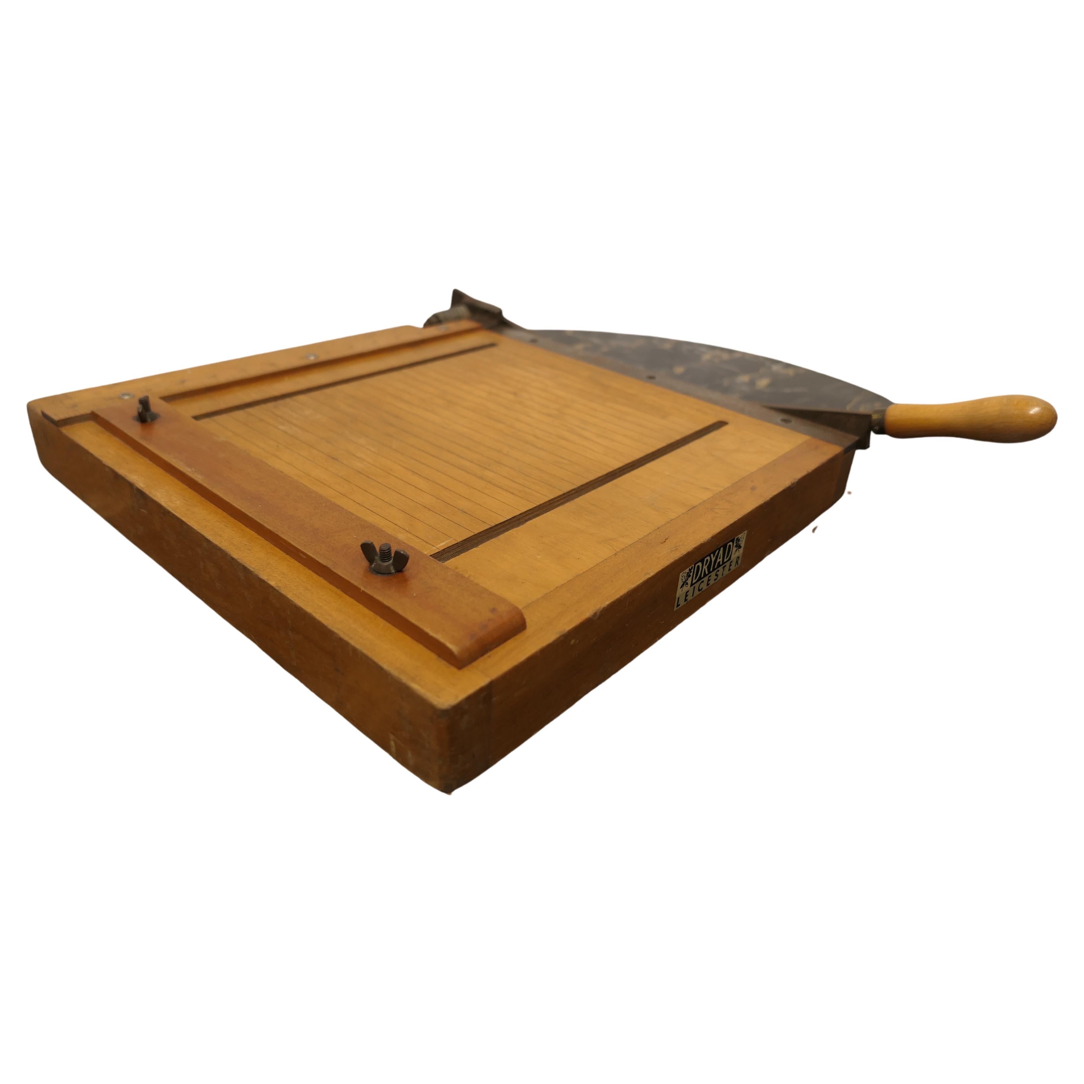 Large Dryad Wooden Paper Guillotine  For Sale