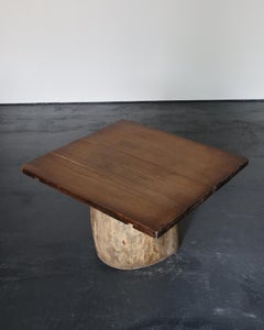 Large Dug Out Japanese Cedar Coffee/Sofa Table Wabi-Sabi (6)