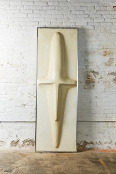 Large Dutch Abstract Face Wall Sculpture