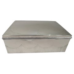 Large Dutch Art Nouveau Classical Silver Box