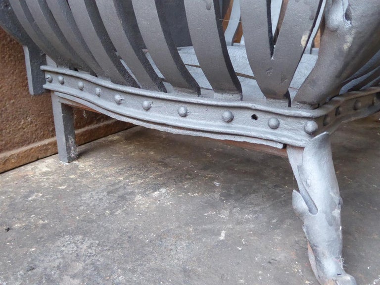 Large Dutch Art Nouveau Fireplace Grate, Fire Grate For Sale at 1stDibs