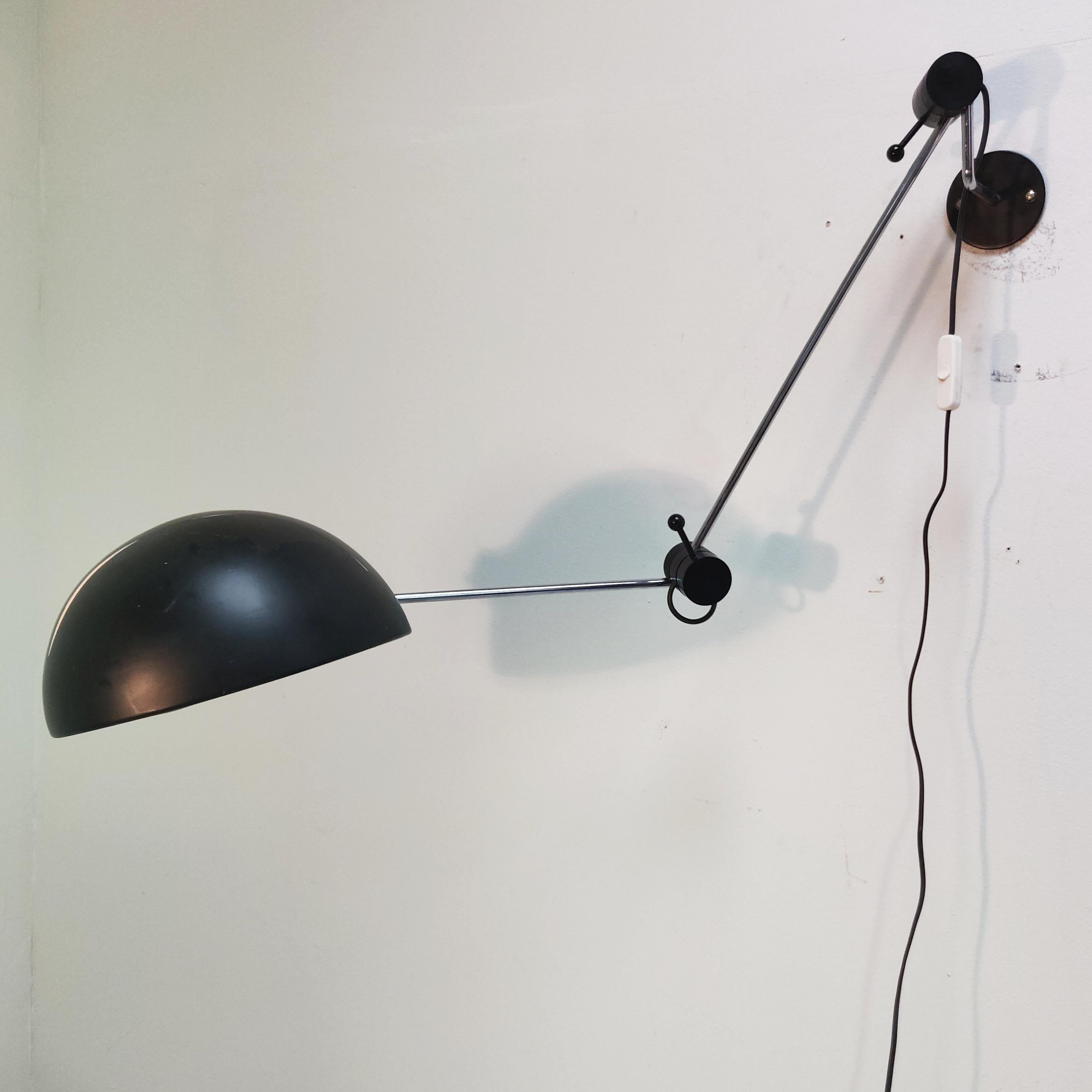 Late 20th Century Large Dutch 'Bis Lighting' Wall Lamp, 1970s For Sale