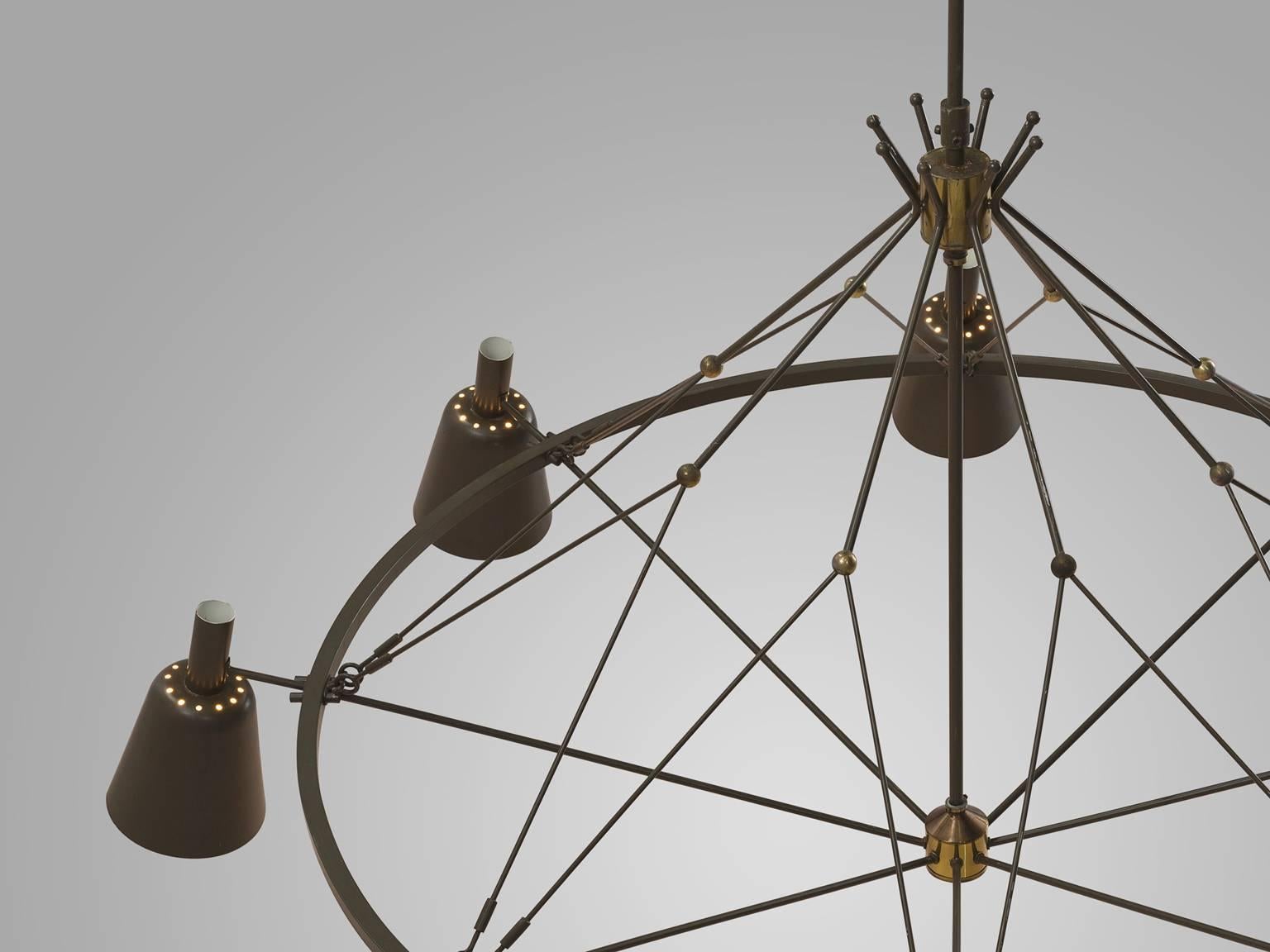 Large Dutch Chandelier, circa 1950 3